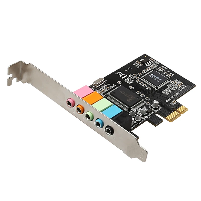 Звуковая карта PCI E 5 1 каналов чипсет CMI8738 аудио цифровая звуковая Express