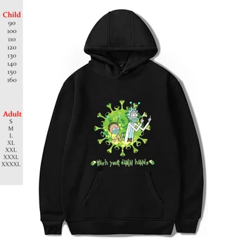 

Hot Adult/kids Rick and Morty Hoodies Harajuku Unisex Funny Graphic Print Sweatshirts Men Cartoon Anime Pullover Autumn Clothing