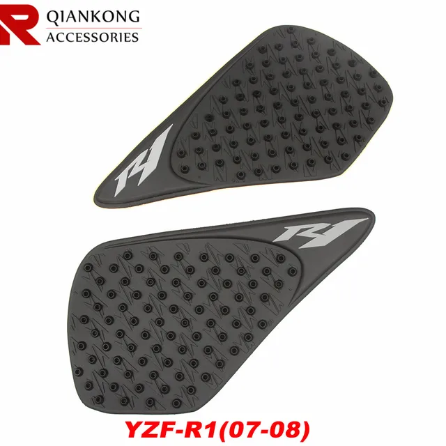 Motorcycle Sticker black Tank sticker Gas Fuel Oil Tank Pad Protector Decal FOR YAMAHA YZF-R1 YZF-R6 MT-03 MT-07 FZ8 FZ1 FZ6 YZF-R1 2007-2008