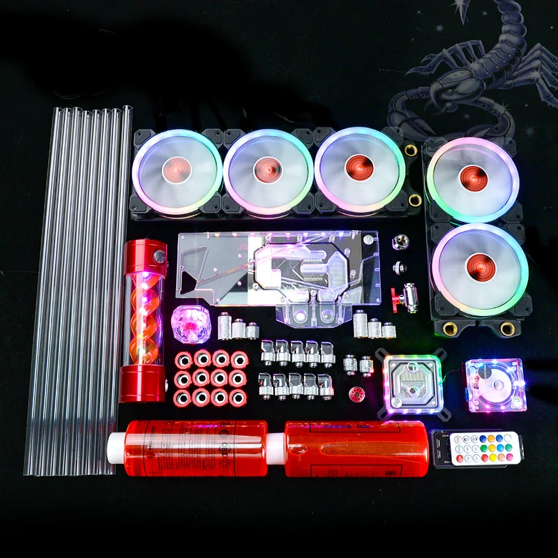 Syscooling цветные огни компьютера DIY водяного охлаждения комплект|watercooling kit|120mm radiatorcpu