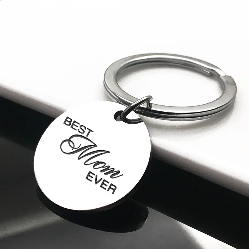 Metal Best Mom Ever Keychain We Love You Mom Key Chain mother's day