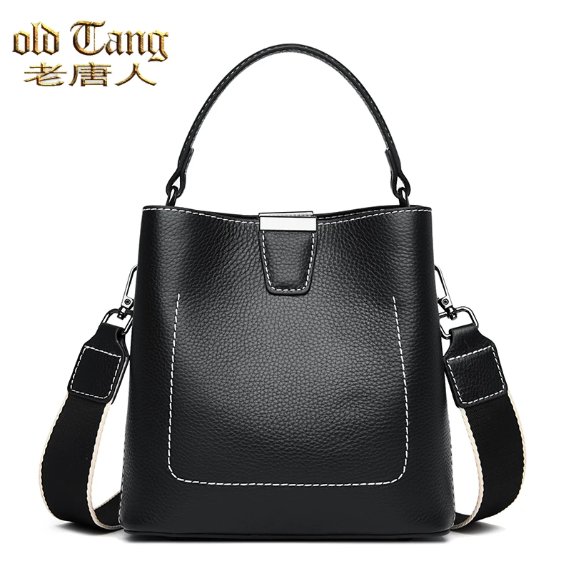 

OLD TANG New Luxury Shoulder Messenger Tote Bags For Women 2020 Designer Cowhide Handbags Crossbody Casual Bag Sac A Main