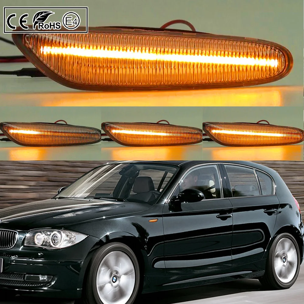 Динамический потоковый последовательный фонарь для BMW E46 E60 E61 E81 E82 E83 E84 E87 E90 E91 E92