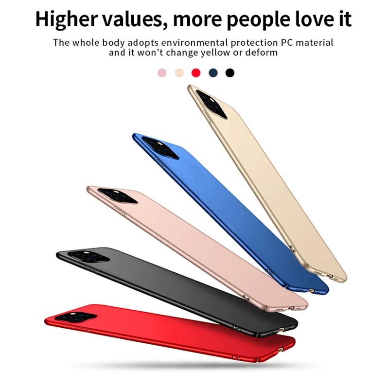 Чехол для iPhone 12 Mini ультратонкий чехол ПК Pro 7 8 Plus SE 2020 11 Max Fundas|Бамперы| |