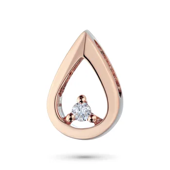 

Red gold pendant with Diamond
