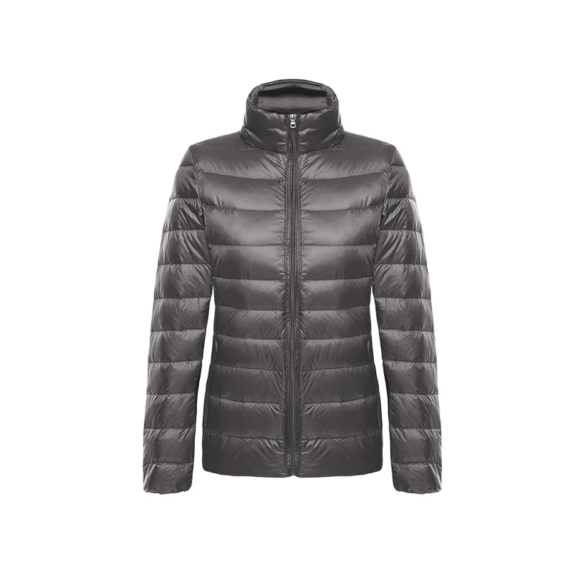 Heydress winter Down jacket women 90% duck down coat Ultra Light warm Female Portable plus size down jacket winter - Цвет: Bgray