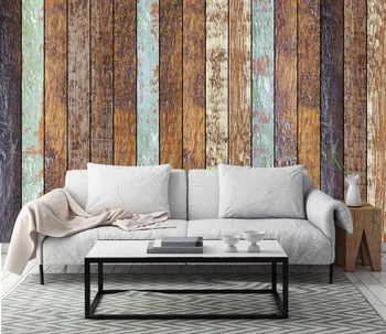 

[Self-Adhesive] 3D Wood Plank Texture 128 Wall Paper mural Wall Print Decal Wall Murals