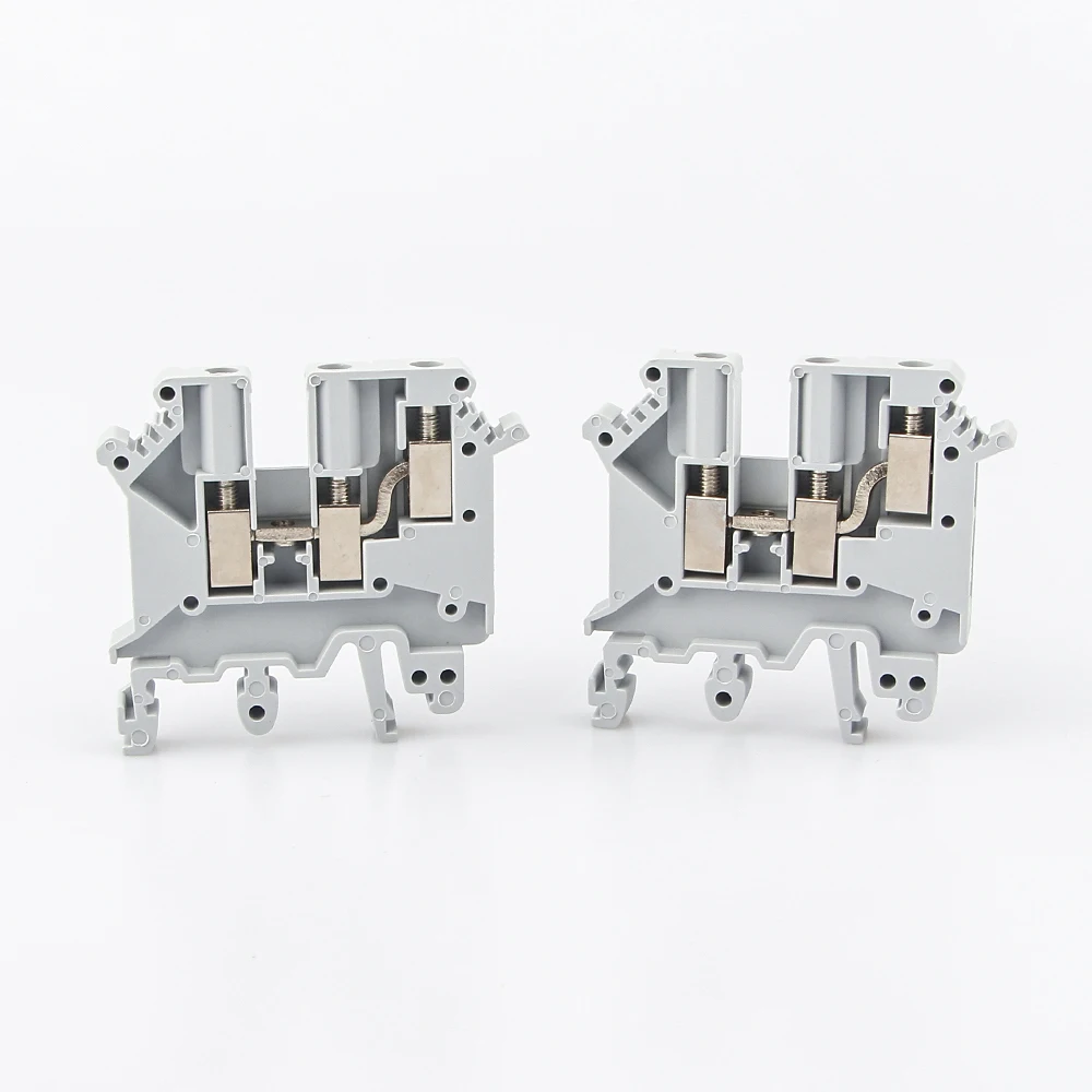 Black -Bornier Rail Din,connecteur Universel,connexion à Vis,conducteur