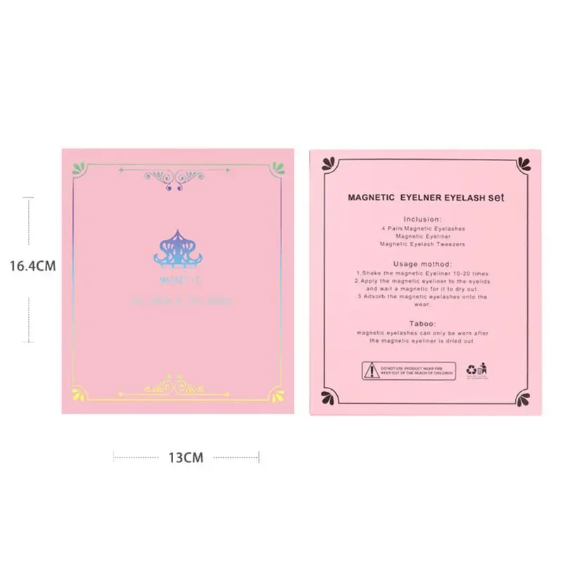 5 пар магнитных ресниц с магнитной подводкой для глаз и пинцетом Набор накладных