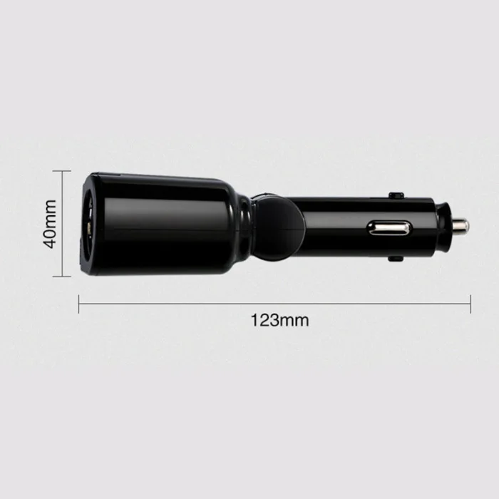Автомобильное зарядное устройство 2 USB Зажигалка разветвитель гнездо адаптер для смартфона автомобиля VDX99