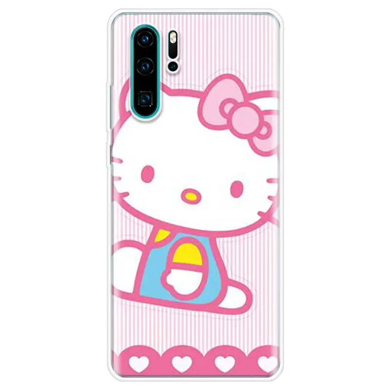 Мягкий чехол для телефона Erilles с рисунком hello kitty huawei P30 P20 P10 Lite Pro P Smart Z 2019 mate 30 10 20