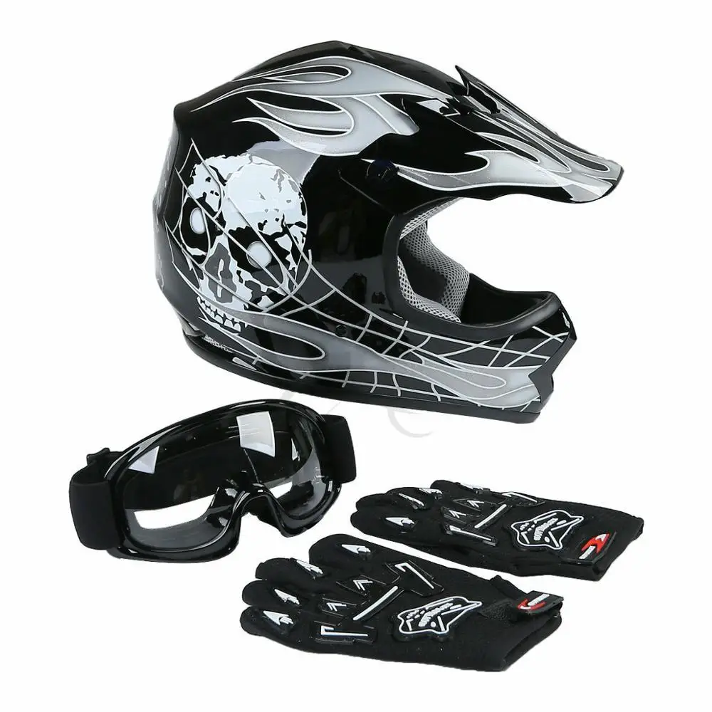 Protector Motocross Helme Handschuhe DOT Motorrad Dirt Bike SH Schutzbrillen 