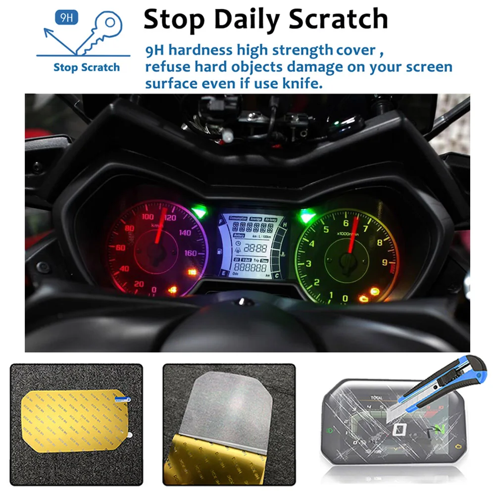 Motorcycle Screen Protector Cluster Scratch Protection Film Screen Protector for YAMAHA X-MAX300 XMAX 125 250 300 400 Motorcycle Accessories