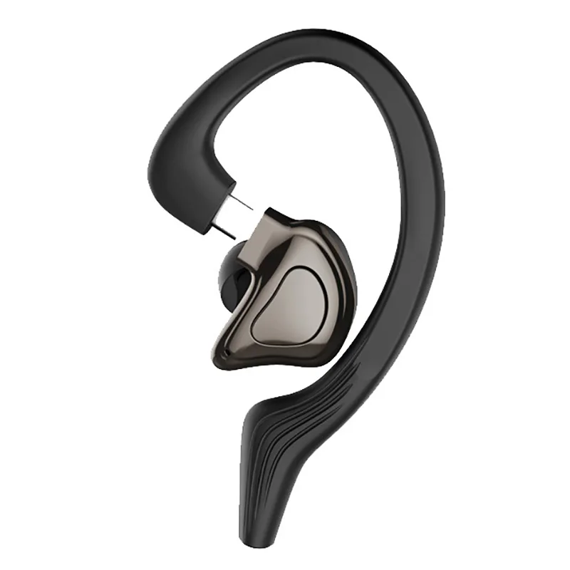 Wireless Ear Mounting Bluetooth Headset 5 0 Sports Waterproof Single Ear Noise Cancelling Headphones