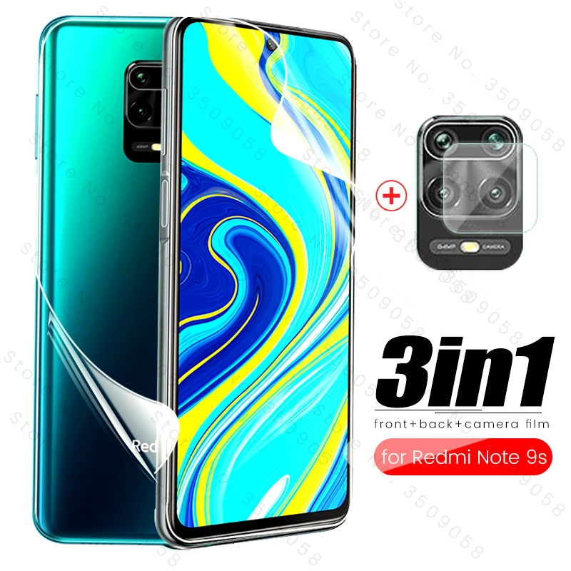 Гидрогелевая пленка 3 в 1 для xiaomi poco x3 redmi note 9s 9 pro | Мобильные телефоны и аксессуары