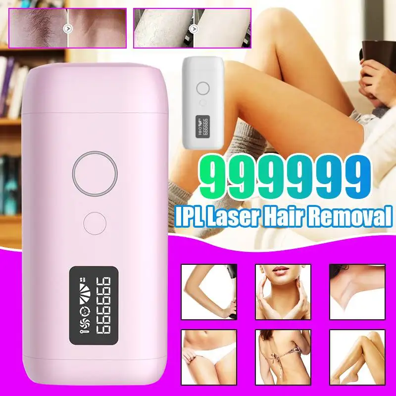 

999999 Flash Professional Permanent Laser Epilator LCD Display Laser IPL Hair Removal Machine Photoepilator Painless Depilador