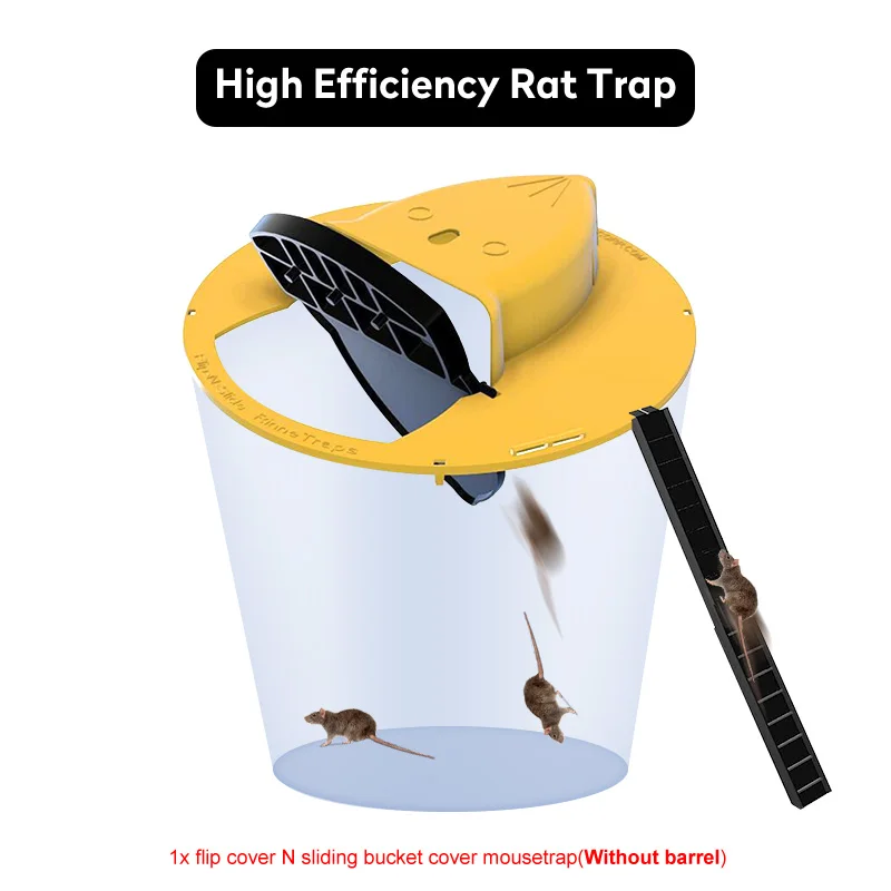 Auto Plastic Smart Mouse Trap Bucket Rat Household Catcher Humane Outdoor Reusable Mole Rodent Repeller Efficient Lethal | Дом и сад