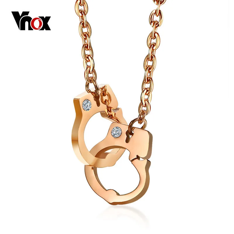 Женское Ожерелье-чокер из нержавеющей стали цвета розового золота | Украшения и