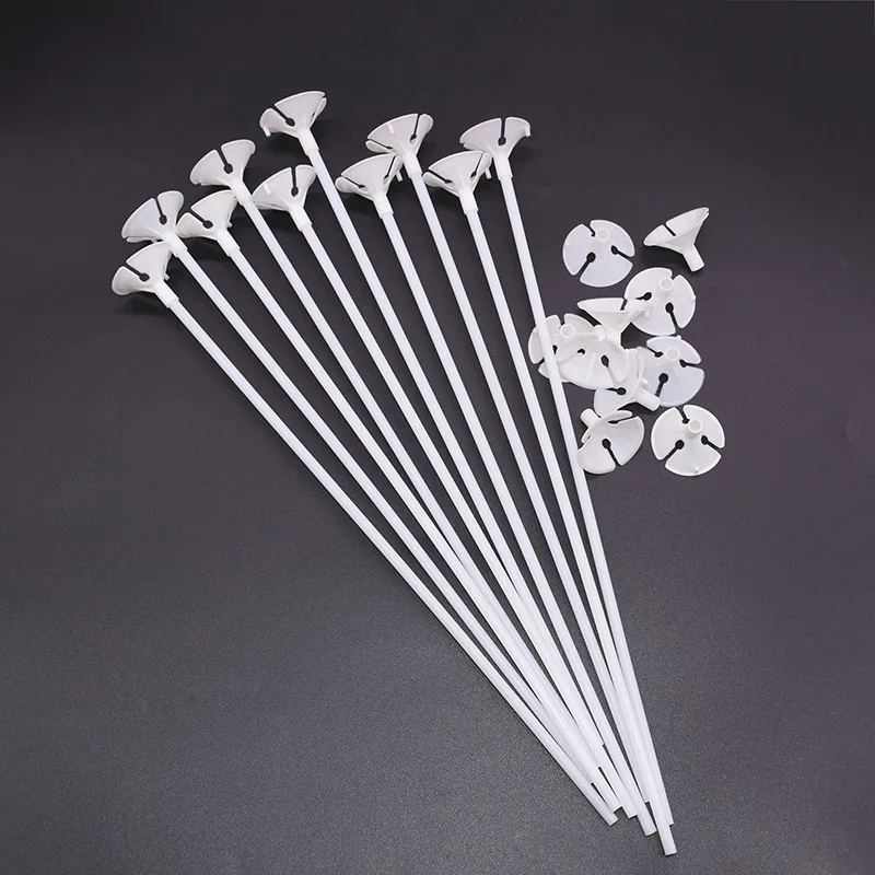 10pcs holder stick 5 шт./лот, 12 дюймов, конфетти, воздушные шары, прозрачные шары, для вечеринки, свадьбы, вечеринки, украшения, для детей, для дня рождения, для вечеринок, воздушные шары, игрушки - Цвет: 10pcs holder stick