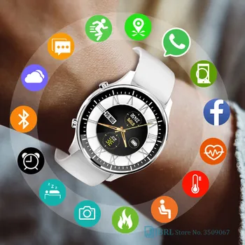 

Women Smart Bracelet Men Smart Band Fitness Tracker Blood Pressure Heart Rate Monitor Smartband Wristband Round Smart Wrist Band