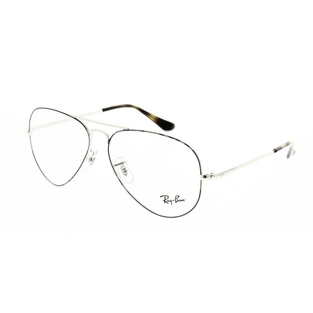Gafas de vista Ray-Ban RX6489 AVIADOR 2970 серебро сверху синий кал. 55