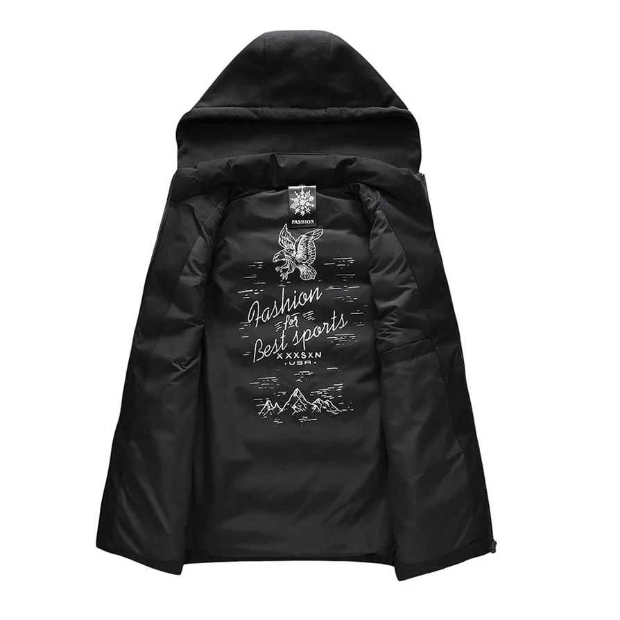 Хлопковый мужской жилет размера плюс, большой 6XL, 7XL, 8XL, большой повседневный зимний жилет без рукавов, Мужская Толстая теплая парка с капюшоном, куртка, жилет