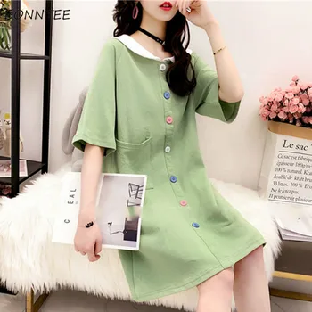 

Nightgowns Women Summer Harajuku Kawaii New Arrival Ulzzang Large Size 3XL Student Cute Sleepshirts Sweet Girls Tops Trendy Chic
