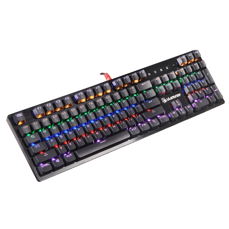Клавиатура A4 Bloody B820R механическая черный USB for gamer LED