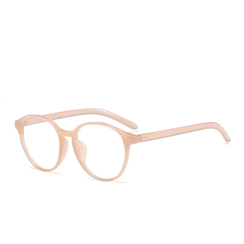 Pro Acme ацетатные круглые очки с заклепками, оправа для мужчин и женщин, очки для близорукости по рецепту, оптические модные компьютерные прозрачные очки PC1315 - Цвет оправы: C6 Pink