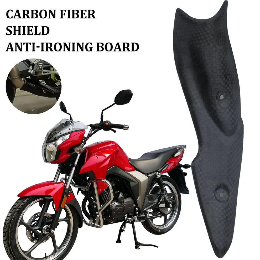 

Motorcycle Exhaust Pipe Heat Shield Carbon Fiber Shield Anti-Hot Plate For Kawasaki Z900 Easy To Install