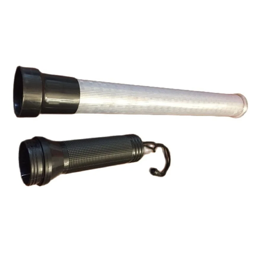 54cm*4cm Outdoor White Tube LED Road Traffic Safety Signal Double Warning Light Flashing Wand Rod