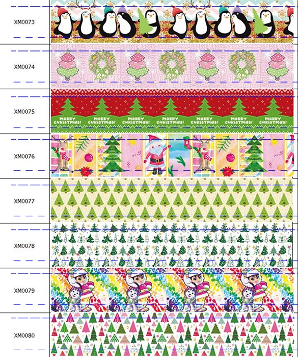 

kingsens ribbons printed christmas ribbons DIY materials, Hair Bow Wedding Christmas Decoration xmas ribbon