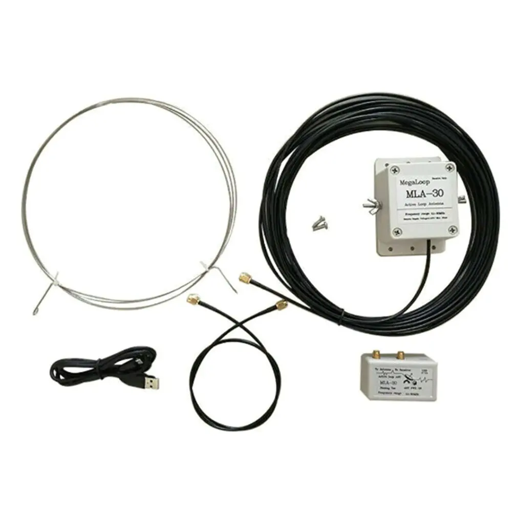 

MLA-30 Loop Antenna Active Receiving Antenna Low Noise Balcony Erection Antenna 100kHz - 30MHz for HA SDR Short Wave Radio