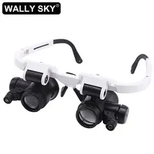 

Head-wearing Magnifying Glasses 8X 15X 23X Magnifier with LED Lights for Watch Repair Inspection and Jewelry Identification