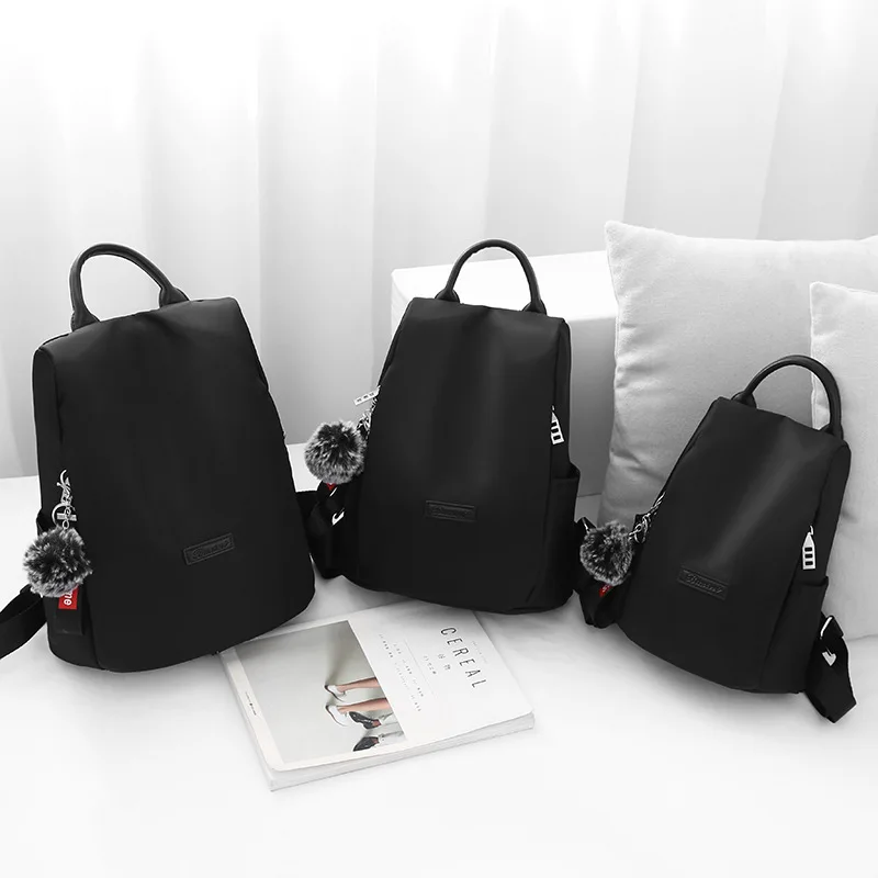 

[] Backpack Bag Women's New Style Oxford Cloth Backpack College Style Simple Versatile School Bag Bags One's