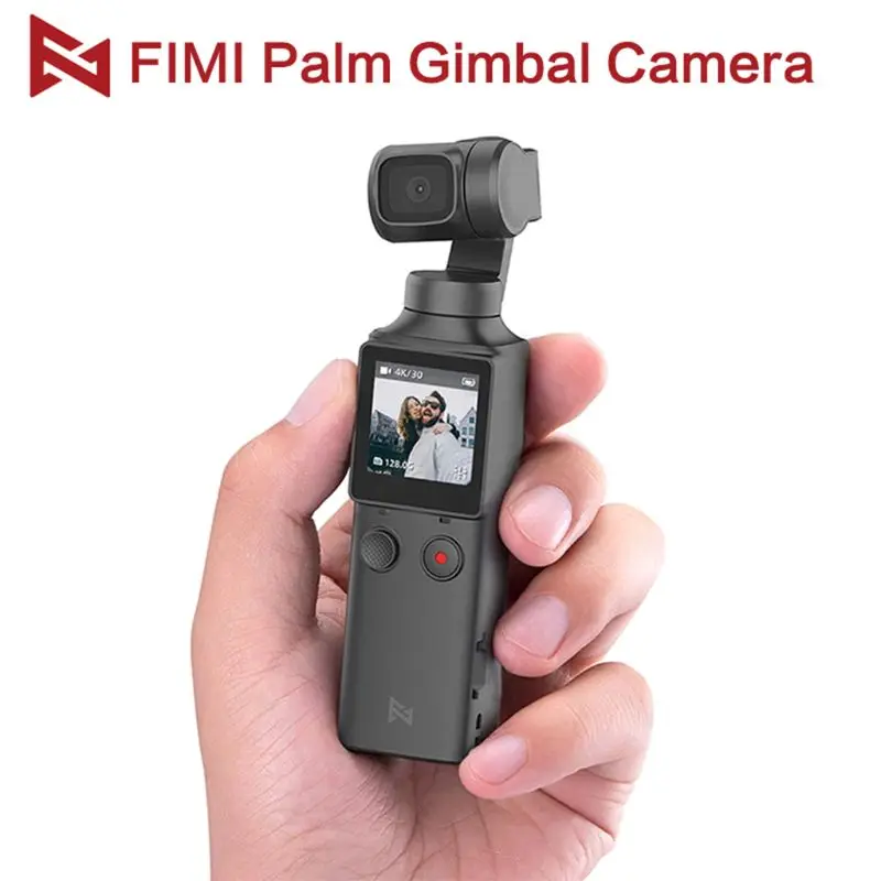 

Fimi Palm Camera 3-Axis 4k Handheld Pocket Gimbal Camera Stabilizer 128° wide angle smart range built-in wifi control