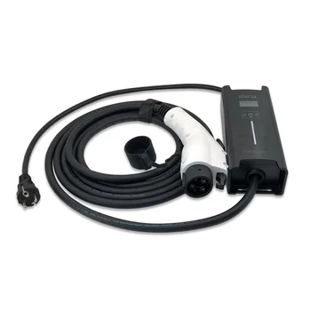 

8A 10A 16A mode 2 ev charger Schuko plug temp sensor level 2 electric car charger Zencar portable evse