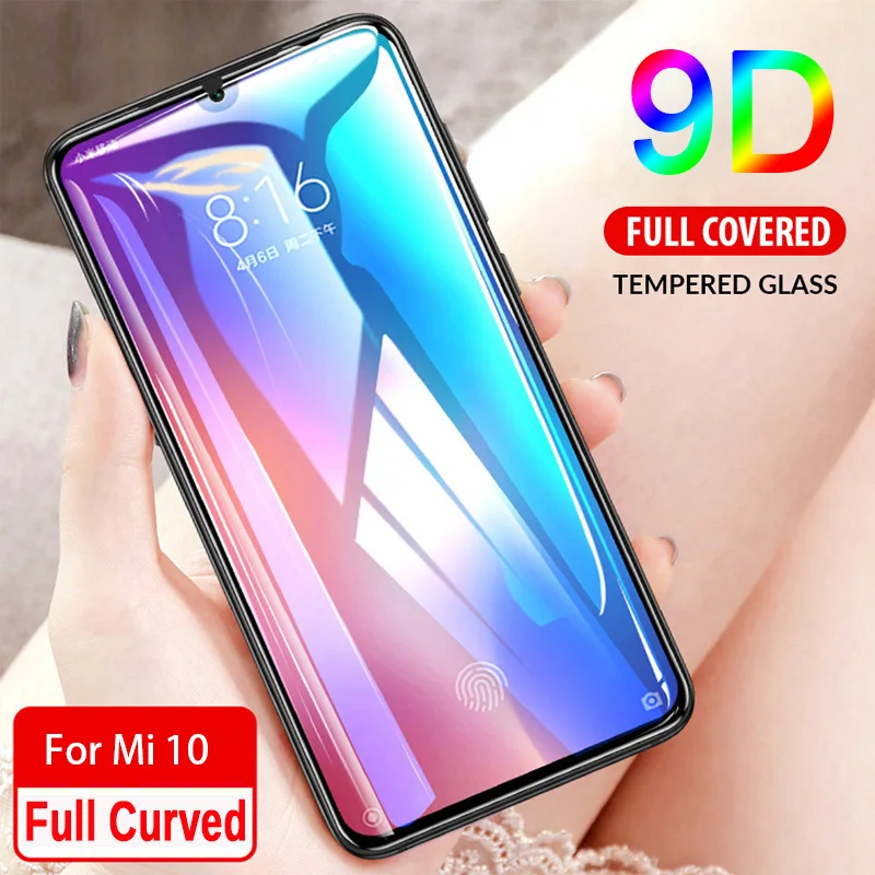 9D 9H Полностью клейкое Стекло для телефона Redmi Note 8 9S Pro Max K30 закаленное стекло Xiaomi Mi