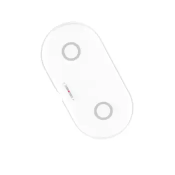 

2 in 1 Qi Wireless Charger Dock Desktop Double Seat Phone 10W Fast Charging Pad B85B