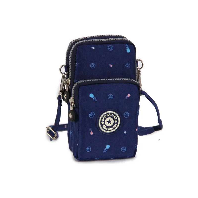 Small Shoulder Bags Nylon Women Mobile Phone Bags Mini Female Messenger Purse Lady Wallet New 2021