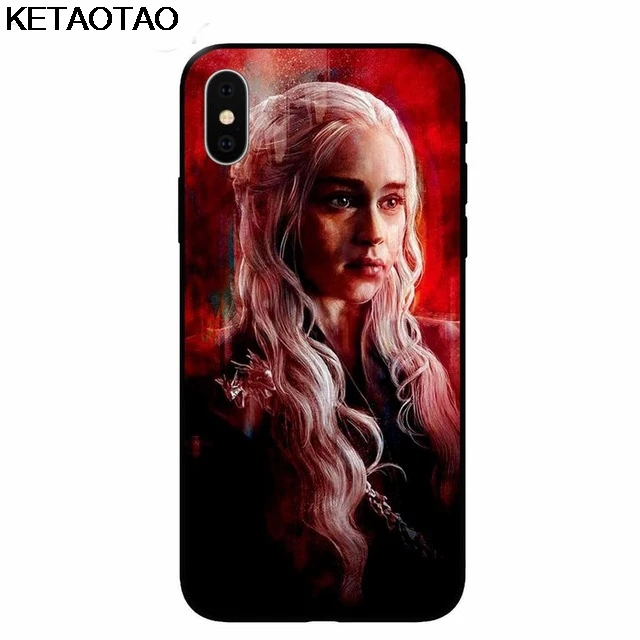 KETAOTAO Игра Престолов Дейенерис Дракон Джон Сноу Тирион для samsung S4 S5 S6 S7 S8 S9 S10 edge Note чехол Мягкий ТПУ резиновый силиконовый - Цвет: Прозрачный