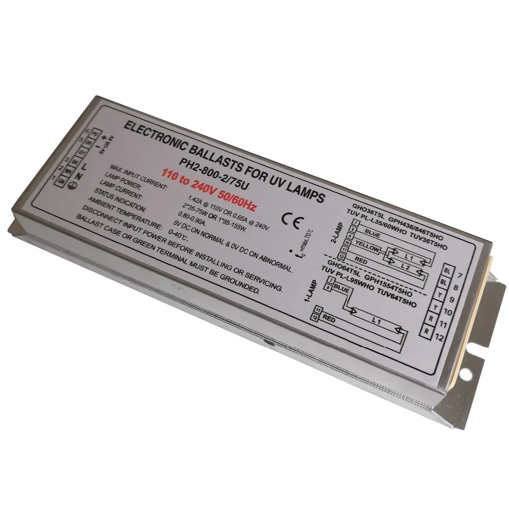 PH2-800-2-75U 110-240V Ballast 9