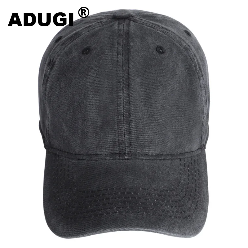 ADUGI/весенне летняя хлопковая шляпа с эффектом потертости уличная Кепка козырьком