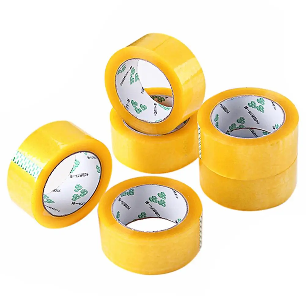 

6Pcs 4.5cm Transparent Tapes High Strength Packing Stop Leaks Seal Adhesive Tape Home Office Supplies