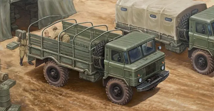 Трубач 01016 1/35 русский GAZ-66 светильник грузовик I-масштабная модель комплект