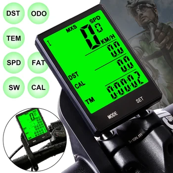 

2020 New Waterproof Bicycle Computer With Backlight Wireless Wired Bicycle Computer Bike Speedometer Odometer Bike Stopwatch