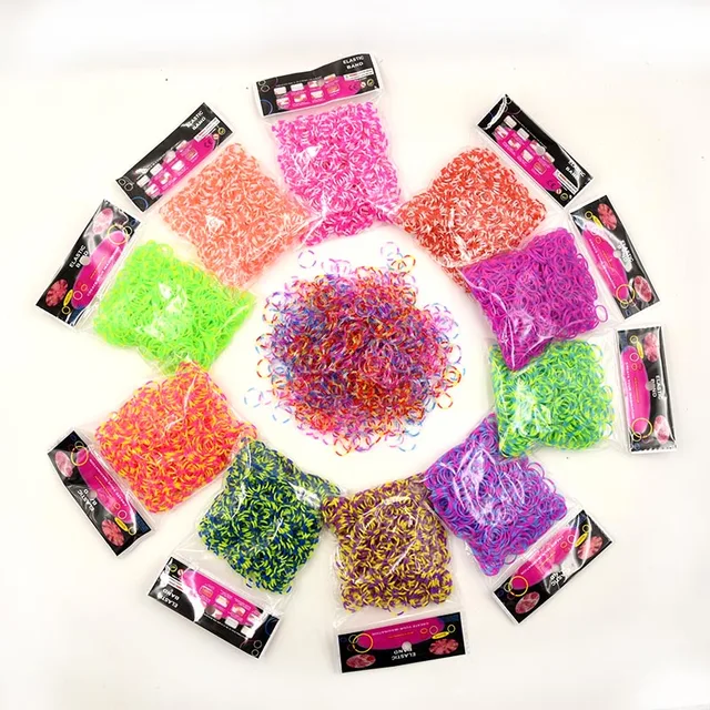 600pcs Loom Rubber Bands Bracelet Rainbow Bands Make Woven Bracelet DIY Toys Christmas Gift  for Kids Arts Crafts, DIY Toys 6
