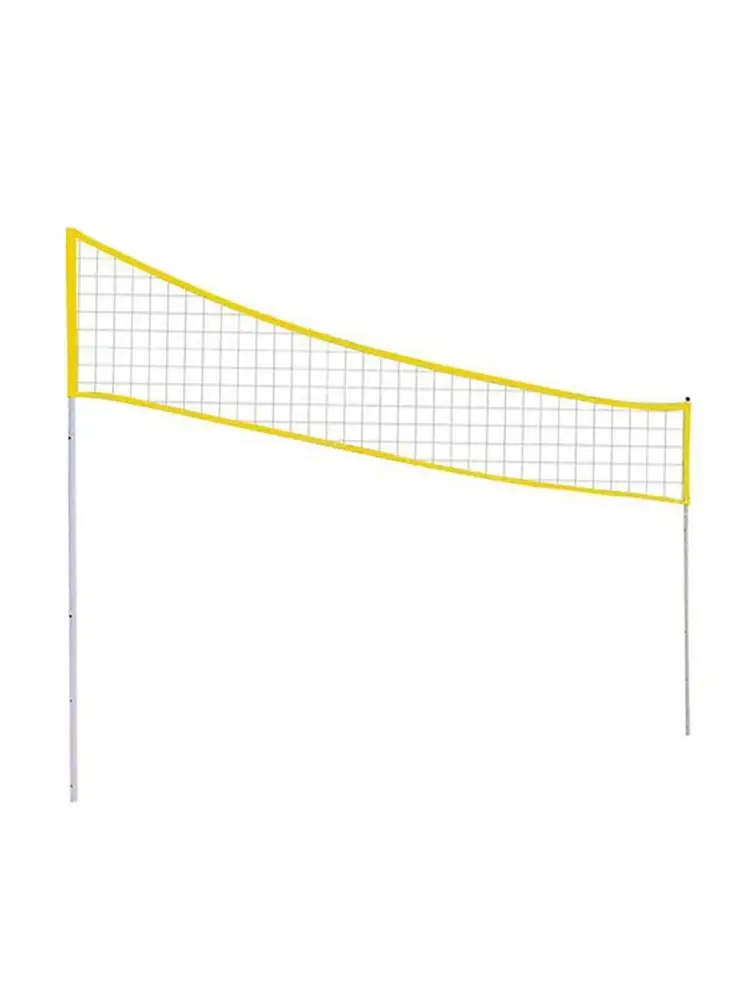 Outdoor Portable Volleyball Net Folding Adjustable Volleyball Badminton Tennis Net With Stand Pole For Beach Grass Park Outdoor
