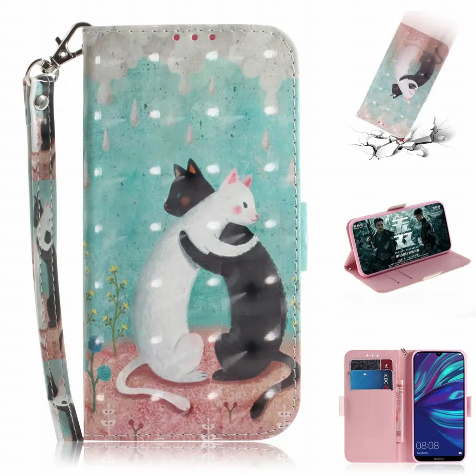 Кожаные чехлы для фотографий Huawei Mate 10 Lite 20 20X P Smart Plus 2019 2018 P20 P30 Pro Nova 3 3i 3e 4 4e Flowers Capa