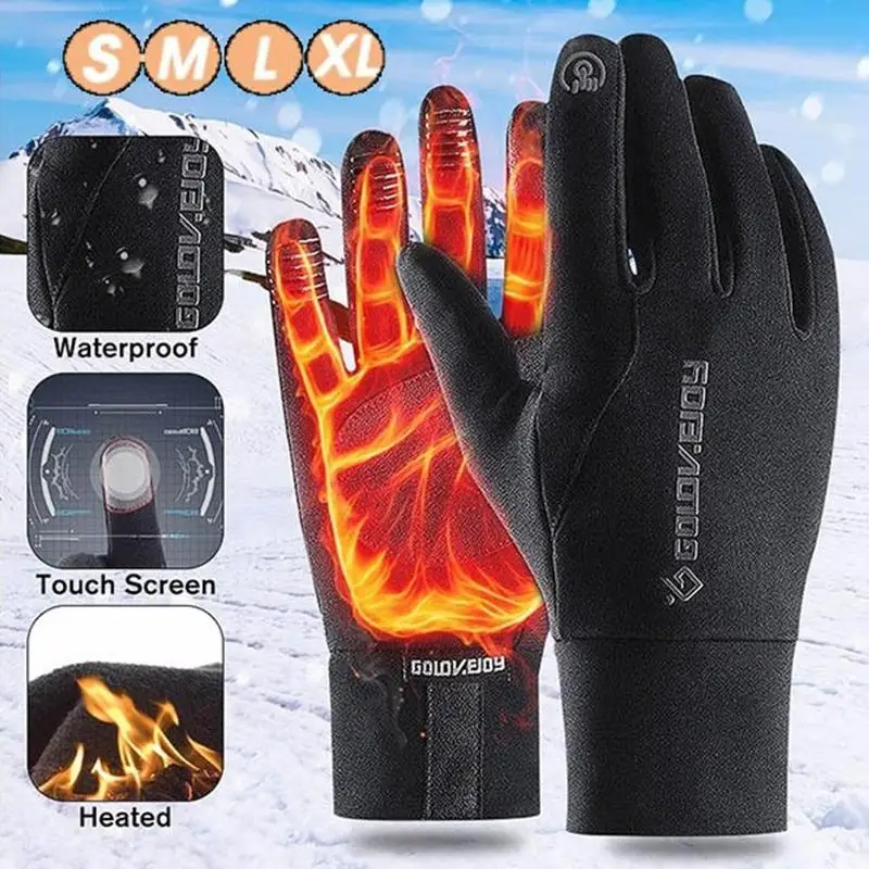 

Guantes de invierno cazadora de ciclismo al aire libre guantes de dedo completo transpirables calientes impermeables antideslizantes guantes de esquí resistentes